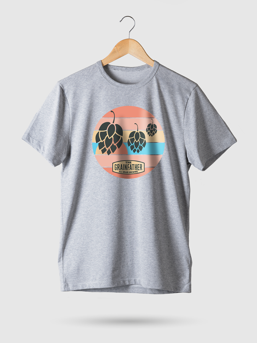 POS: T-Shirt "Grainfather Hops Sunset" S